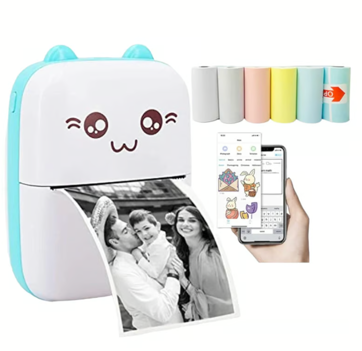 Mini Impresora Portátil Bluetooth Gato