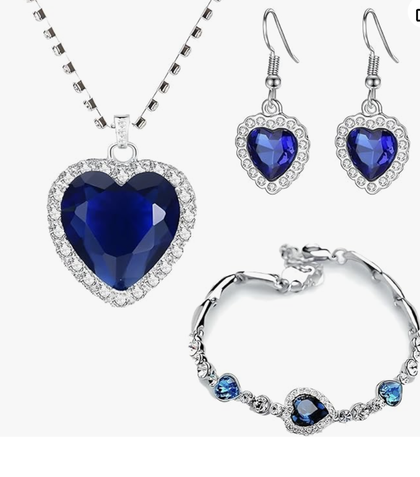 Set corazón Safiro