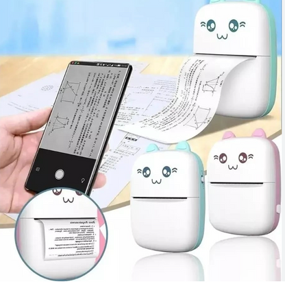 Mini Impresora Portátil Bluetooth Gato