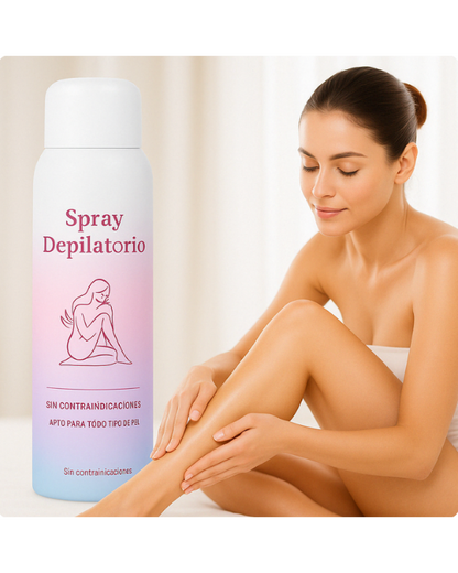 GlowSmooth™ SPRAY DEPILATORIO que disuelve el vello indeseado en minutos