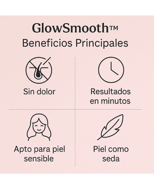 GlowSmooth™ SPRAY DEPILATORIO que disuelve el vello indeseado en minutos